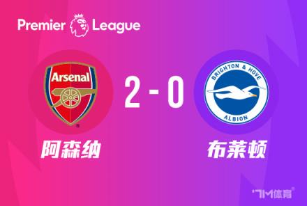 英超：阿森纳2-0胜布莱顿登顶，哈弗茨单刀破门