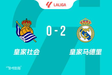 西甲-皇马2-0皇家社会 巴佩与维尼修斯点射建功