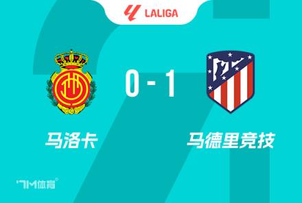 西甲-马竞1-0马洛卡，西蒙尼助攻阿尔瓦雷斯绝杀