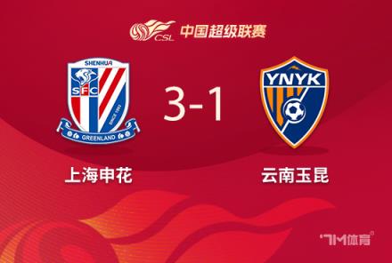 申花登顶！3-1逆转玉昆，米内罗双响助4轮4球